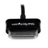 StarTech.com USB OTG-Adapterkabel für Samsung Galaxy Tab, 0,1524 m, Samsung 30p, USB A, Schwarz, Stecker, Buchse