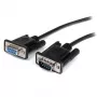 StarTech.com 1m Schwarz gerade Through DB9 RS232 Serielles Kabel - M/F