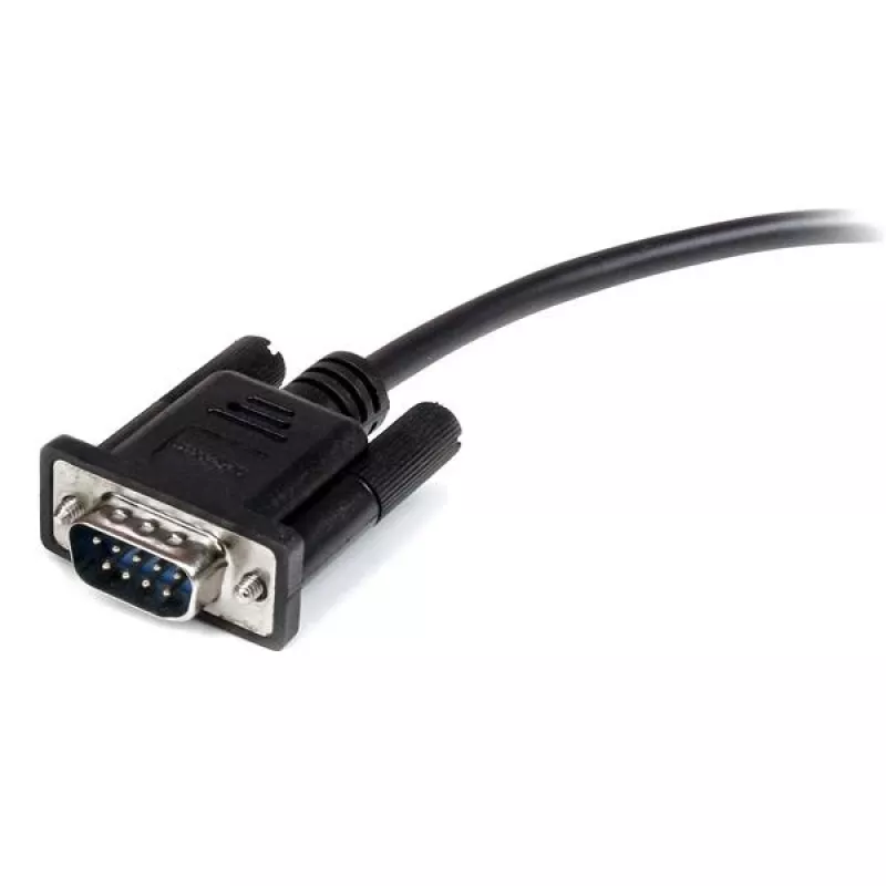StarTech.com 3m Schwarzes DB9 RS232 Serielles Verlängerungskabel, gerade through - M/F