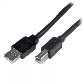 StarTech.com 20 m aktives USB-2.0-A-auf-B-Kabel, langes USB-Kabel, USB-Druckerkabel, 1x USB A (M), 1x USB B (M), Schwarz