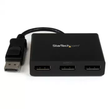 StarTech.com 3-Port Multi Monitor Adapter - DisplayPort 1.2 MST Hub auf Dual 4K 30 Hz & 1x 1080p - Video-Splitter für erweiterten Desktop-Modus nur auf Windows-PCs - DP auf 3x DP Monitore