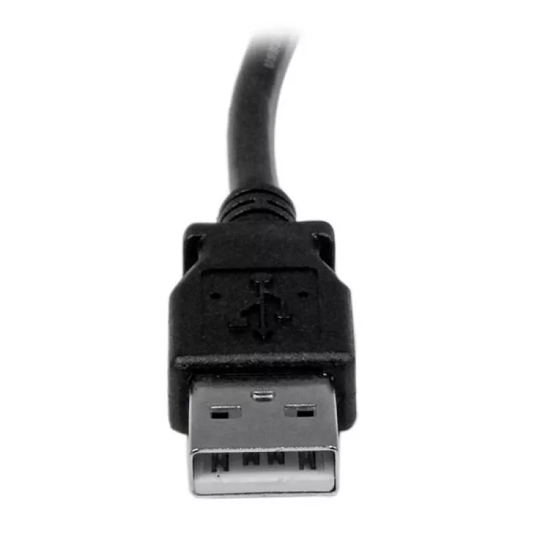 StarTech.com 1m USB 2.0 A auf links abgewinkelten B Kabel - M/M