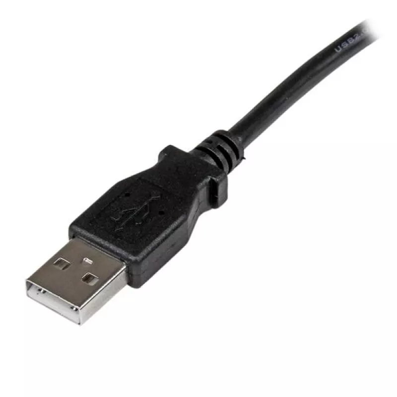 StarTech.com 2m USB 2.0 A auf links abgewinkelten B Kabel - M/M