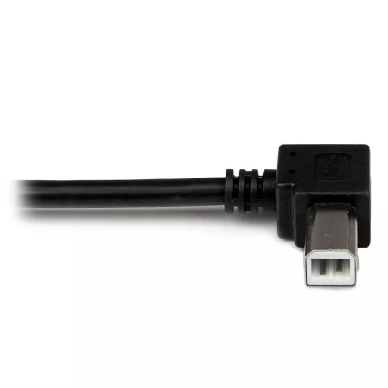StarTech.com 2m USB 2.0 A auf links abgewinkelten B Kabel - M/M