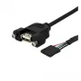 StarTech.com 3 ft Panel Mount USB-Kabel - USB A auf Motherboard-Header-Kabel F/F