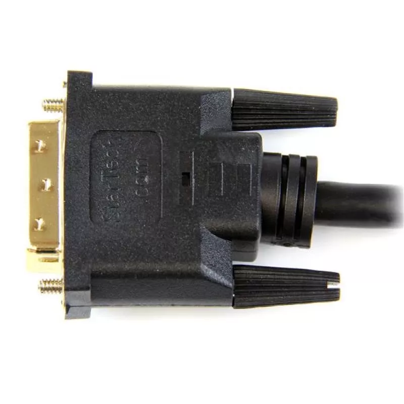 StarTech.com 0,5 m HDMI® auf DVI-D Kabel – M/M, 0,5 m, HDMI, DVI-D, Gold, Schwarz, Polyvinylchlorid (PVC)