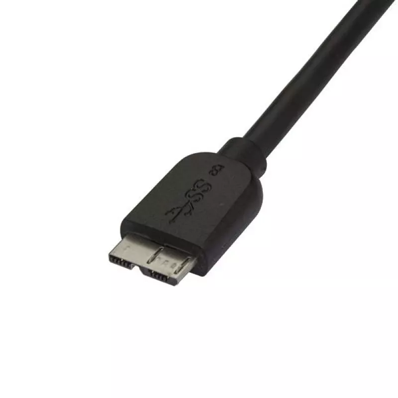 StarTech.com schlank Micro USB 3.0 Kabel – M/M – 0,5 m (20 Zoll), 0,5 m, USB A, Micro-USB B, USB 3.2 Gen 1 (3.1 Gen 1), Stecker/Stecker, Schwarz