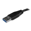 StarTech.com schlank Micro USB 3.0 Kabel – M/M – 0,5 m (20 Zoll), 0,5 m, USB A, Micro-USB B, USB 3.2 Gen 1 (3.1 Gen 1), Stecker/Stecker, Schwarz