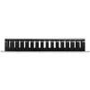 StarTech.com Horizontales 1U Server-Rack-Kabelmanagement-Fingerkanal mit Abdeckung – 19 Zoll Netzwerk-Rack-Kabelkanal-Verkleidungspanel – geschlitzter Kabelkanal