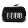 StarTech.com 15 m aktives USB 2.0-Kabel mit 4-Port-Hub, USB 2.0, 480 Mbit/s, Schwarz, 15 m, 110 – 240 V, 5 V