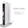 StarTech.com Dual-Monitor USB 3.0 Dockingstation mit DVI und vertikalem Ständer