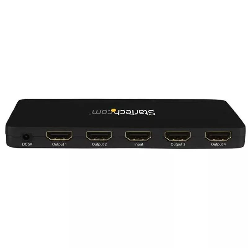 StarTech.com 4K HDMI 4-Port Video Splitter – 1x4 HDMI Splitter mit robustem Aluminiumgehäuse – 4K 30Hz