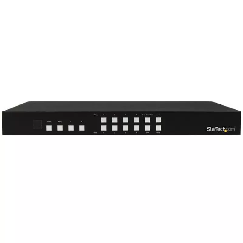 StarTech.com 4x4 HDMI Matrix Switch mit Bild-in-Bild-Multiviewer oder Videowand