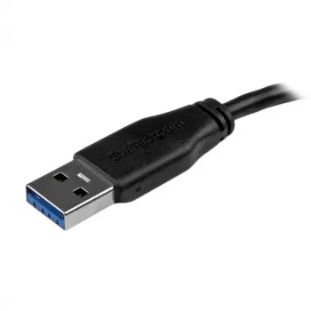 StarTech.com schlank Micro USB 3.0 Kabel - M/M - 3m (10ft), 3 m, USB A, Micro-USB B, USB 3.2 Gen 1 (3.1 Gen 1), Stecker/Stecker, Schwarz