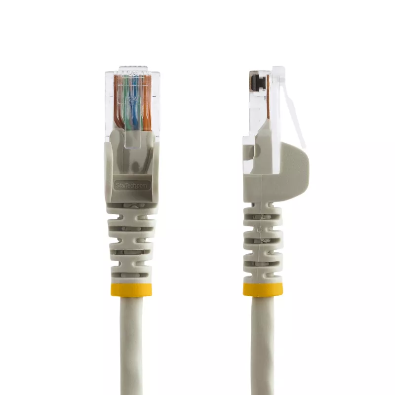 StarTech.com Cat5e Patchkabel mit rastnasenfreien RJ45-Steckern – 1 m, Grau