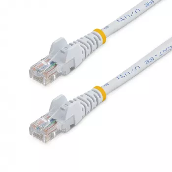 StarTech.com Cat5e Patchkabel mit rastnasenschutzfreien RJ45-Steckern – 2 m, Weiß