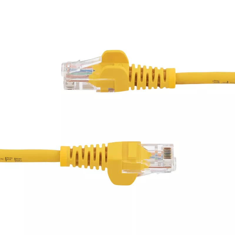 StarTech.com Cat5e Patchkabel mit knickschutztüllenlosen RJ45-Steckern – 1 m, Gelb