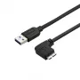 StarTech.com schlank Micro-USB 3.0 Kabel - M/M - rechtwinkliges Micro-USB - 2m (6ft)