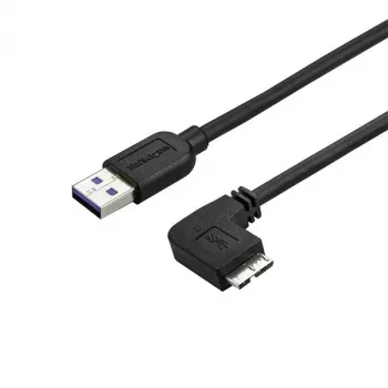 StarTech.com schlank Micro-USB 3.0 Kabel - M/M - rechtwinkliger Micro-USB - 0,5 m (20 Zoll)
