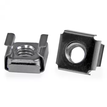 StarTech.com M6 Käfigmuttern – 100er-Packung, Käfigmutter, Stahl, Edelstahl, M6, CE, TAA, REACH, 13 mm