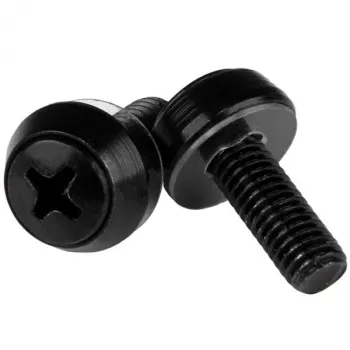 StarTech.com M6 x 12mm - Montageschrauben - 50er-Packung, Schwarz