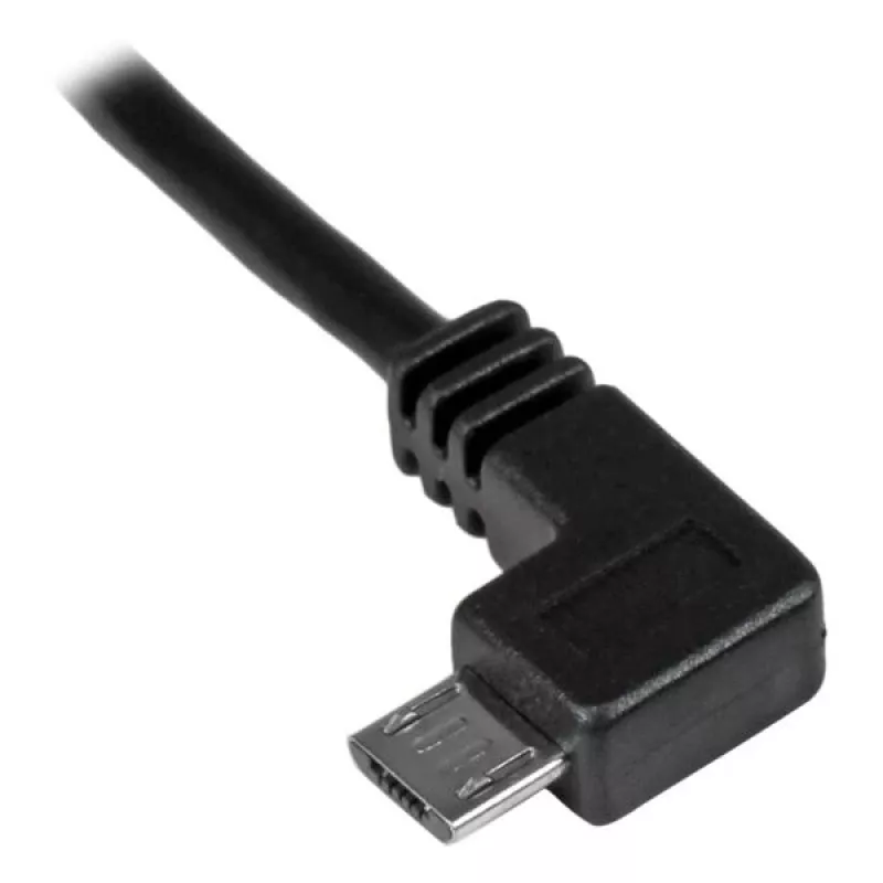 StarTech.com Micro-USB Lade- und Synchronisationskabel M/M - links abgewinkeltes Micro-USB - 30/24 AWG - 1 m (3 Fuß)