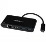 StarTech.com 3-Port-USB-C-Hub mit Gigabit-Ethernet & 60 W Power Delivery Passthrough Laptop-Ladung – USB-C auf 3x USB-A (USB 3.0 SuperSpeed 5 Gbit/s) – USB 3.1/3.2 Gen 1 Typ-C-Adapter-Hub