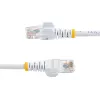 StarTech.com Cat5e Ethernet-Patchkabel mit rastnasenfreien RJ45-Steckern – 0,5 m, Weiß
