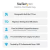 StarTech.com 4-Post 42U Serverschrank, 19 Zoll Datenschrank für Computer / AV / IT-Geräte Montage, Serverschrank-Gehäuse mit Rollen, vollwertiger industrieller Netzwerkspeicher