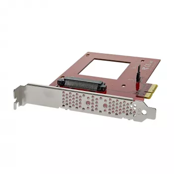 StarTech.com PEX4SFF8639 U.2-zu-PCIe-Adapter für 2,5-Zoll-U.2-NVMe-SSD, SFF-8639, x4 PCIe 3.0