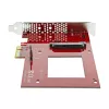StarTech.com PEX4SFF8639 U.2-zu-PCIe-Adapter für 2,5-Zoll-U.2-NVMe-SSD, SFF-8639, x4 PCIe 3.0