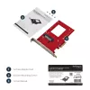 StarTech.com PEX4SFF8639 U.2-zu-PCIe-Adapter für 2,5-Zoll-U.2-NVMe-SSD, SFF-8639, x4 PCIe 3.0