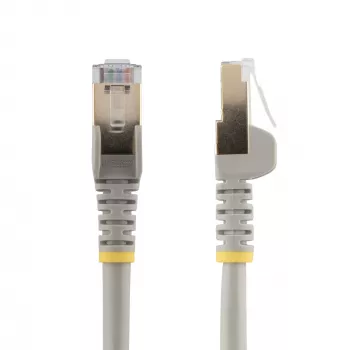 StarTech.com 2m CAT6a Ethernet-Kabel – 10 Gigabit geschirmt rastnasenfreier RJ45 100W PoE Patchkabel – 10GbE STP Netzwerkkabel mit Zugentlastung – Grau einzeln getestet/Verdrahtung UL-zertifiziert/TIA