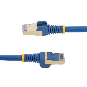 StarTech.com 2m CAT6a Ethernet-Kabel – 10 Gigabit geschirmtes rastnasenfreies RJ45 100W PoE Patchkabel – 10GbE STP Netzwerkkabel mit Zugentlastung – Blau einzeln geprüft/Verkabelung UL-zertifiziert/TIA