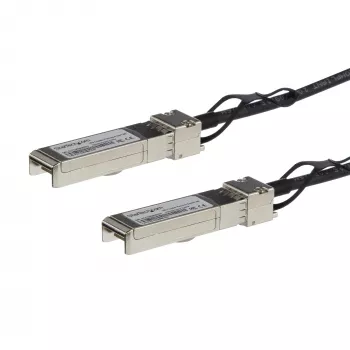 StarTech.com MSA Uncoded Kompatibel 0.5m 10G SFP+ auf SFP+ Direct Attach Breakout-Kabel Twinax - 10 GbE SFP+ Kupfer DAC 10 Gbps Low Power Passives Transceivermodul DAC