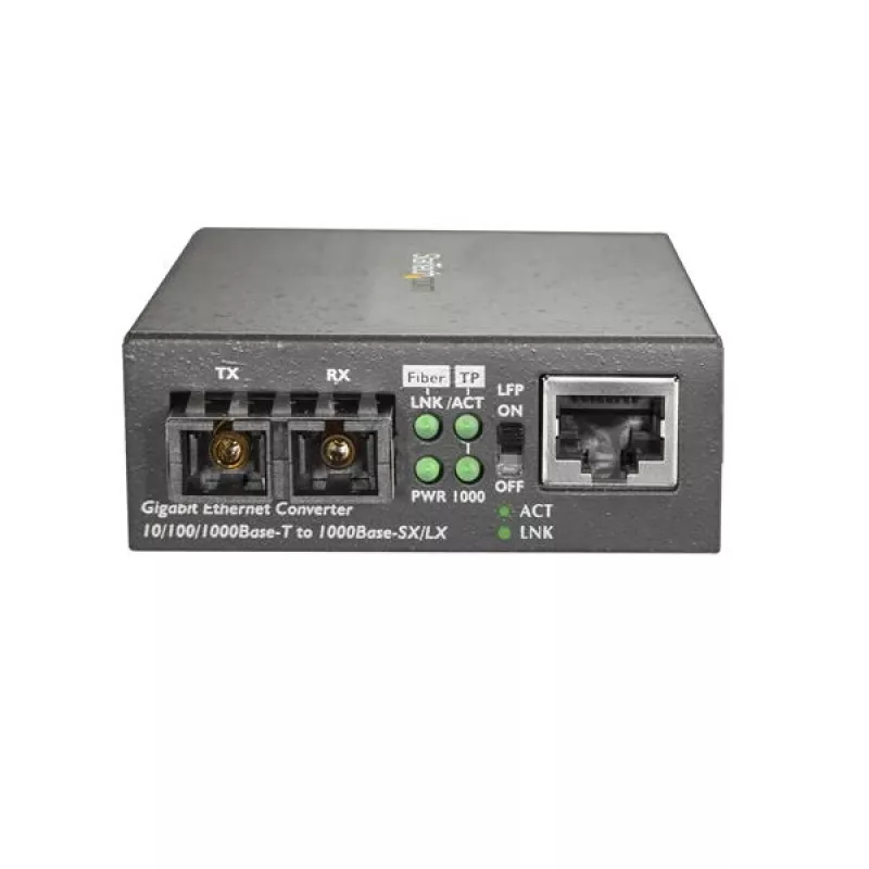 StarTech.com Gigabit Ethernet auf SC Glasfaser-Medienkonverter – 1000Base-LX – Single-Mode – 10 km