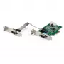 StarTech.com 2-Port PCI Express RS232 Serielle Adapterkarte – PCIe RS232 Serieller Host-Steuergerät – PCIe auf Seriell DB9 – 16950 UART – Low-Profile-Erweiterungskarte – Windows & Linux