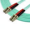 StarTech.com 7m (22ft) LC/UPC zu LC/UPC OM4 Multimode Glasfaserkabel, 50/125µm LOMMF/VCSEL Zipcord Faser, 100G, geringe Einfügedämpfung – LSZH Glasfaser-Jumperkabel