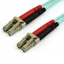 StarTech.com 15m (50ft) LC/UPC auf LC/UPC OM3 Multimode-Glasfaserkabel, Vollduplex, 50/125µm Zipcord-Faserkabel, 100G, geringe Einfügedämpfung, LSZH-Faser-Jumperkabel