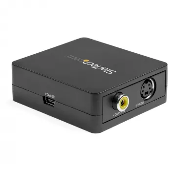 StarTech.com VGA-zu-Cinch- und S-Video-Konverter - USB-Stromversorgung, Aktiver Videokonverter, Schwarz, CE, FCC, REACH, 1920 x 1080 Pixel, 640 x 480,1920 x 1080 Pixel, 60 Hz