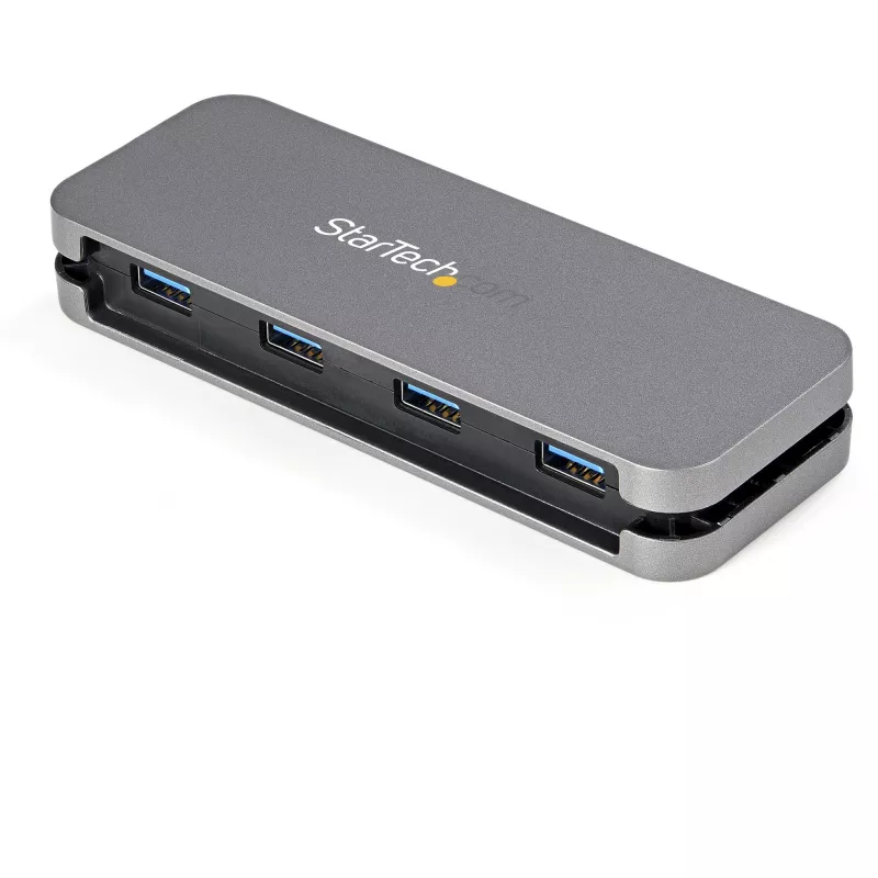 StarTech.com ~4 Port USB C Hub - 4x USB-A - USB 3.0 Type-C Hub - USB 3.2 Gen 1 (5Gbps) - Bus Powered Portable USB-C to USB-A Adapter Laptop Hub - 11.2 inch (28.5cm) Kabel mit Kabelmanagement