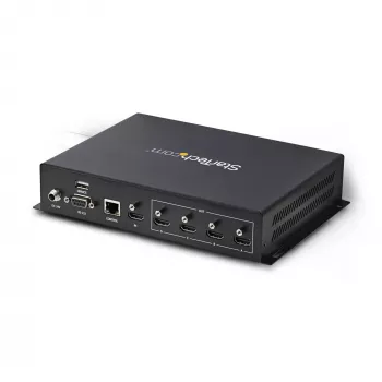 StarTech.com 2x2 HDMI Videowall-Steuergerät – 4K 60Hz HDMI 2.0 Videoeingang auf 4x 1080p Ausgang – Videowall-Prozessor für Multi-Display – Videowall-Splitter – RS232/Ethernet-Steuerung