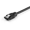 StarTech.com 0,3 m Rundes SATA-Kabel, 0,3 m, SATA III, SATA 7-polig, SATA 7-polig, Stecker/Stecker, Schwarz