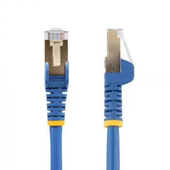 StarTech.com 1,5m CAT6a Ethernet-Kabel - 10 Gigabit geschirmtes Snagless RJ45 100W PoE Patchkabel - 10GbE STP Netzwerkkabel mit Zugentlastung - Blau einzeln getestet/Verkabelung UL-zertifiziert/TIA