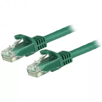 StarTech.com 7,5m CAT6 Ethernet-Kabel - Grün CAT 6 Gigabit Ethernet-Kabel -250MHz 100W PoE RJ45 UTP-Netzwerk-/Patchkabel mit Knickschutz und Zugentlastung einzeln getestet