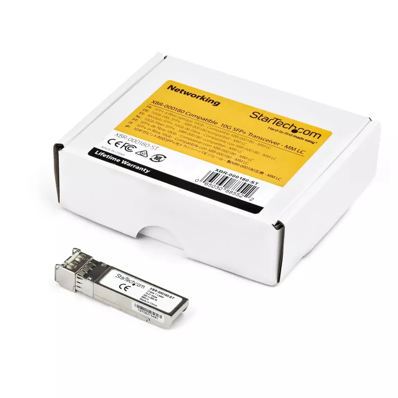 StarTech.com HPE 0231A0A6 kompatibles SFP+ Modul - 10GBASE-SR - Multimode-Faser (MMF) - 10GE Gigabit Ethernet SFP+ - LC 300m - 850nm - DDM