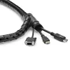 StarTech.com 1,5 m (4,9 ft.) Kabel-Management-Muffe – Spirale – 45 mm (1,8 in.) Durchmesser