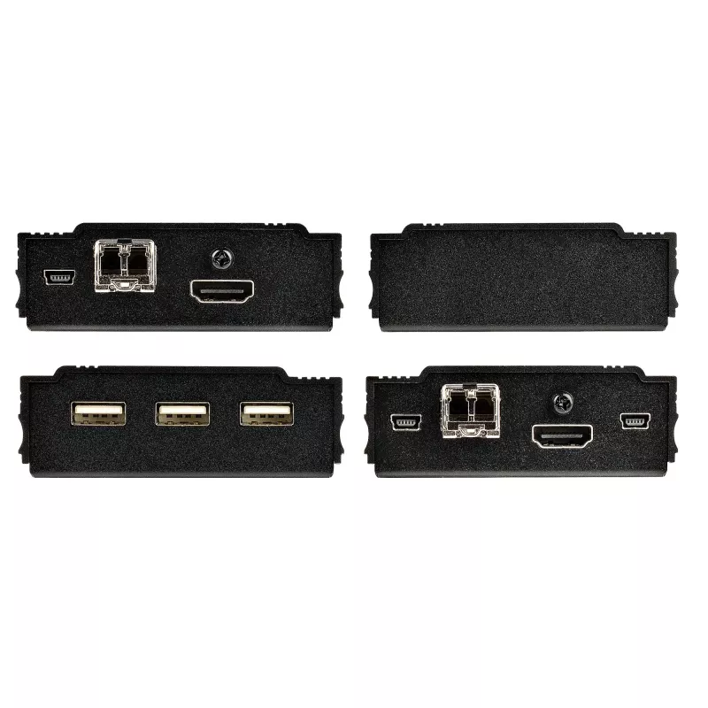 StarTech.com 4K HDMI KVM Extender over Fiber - HDMI Video & USB Remote KVM Switch/Console Extender - up to 984ft/300m (MultiMode) - 2x 10G MMF SFP+ modules - KVM Extension Kit (TX/RX)