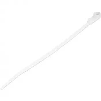 StarTech.com 6 Zoll (15 cm) Kabelbinder mit Befestigungsloch – 1/8 Zoll (3 mm) breit, 1-1/2 Zoll (40 mm) Bündeldurchmesser, 40 lb (18 kg) Zugfestigkeit, selbstsichernde Kabelbinder aus Nylon 66 mit Schraubloch, UL-gelistet, 100er-Pack