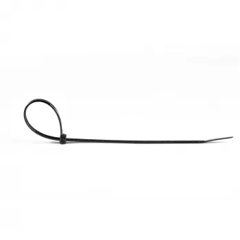 StarTech.com 20 cm Kabelbinder – 4 mm breit, 55 mm Bündeldurchmesser, 22 kg Zugfestigkeit, selbstverriegelnde Nylon-Kabelbinder mit gebogener Spitze – 94V-2/UL-gelistet, 1000er-Pack – Schwarz